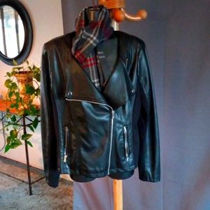 Black Rivet Black Butter Soft Moto Jacket